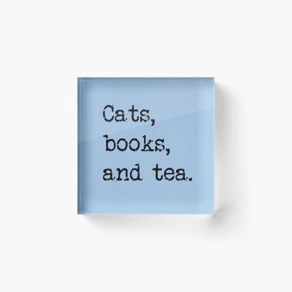 Item preview, Cats, Books, and Tea designed and sold by Thinklings.