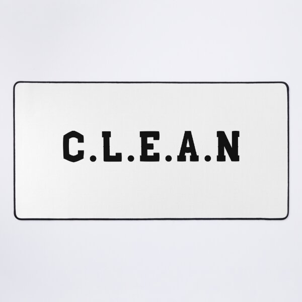 Item preview, C.L.E.A.N (Clean) Black designed and sold by ZingAndPep.