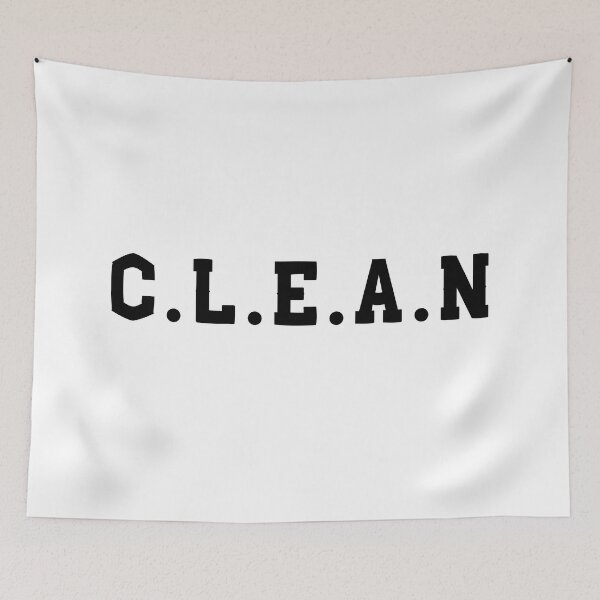 Item preview, C.L.E.A.N (Clean) Black designed and sold by ZingAndPep.