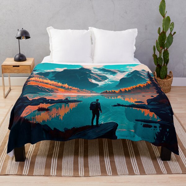 Item preview, Man Watching Mountains designed and sold by L'art Designs.