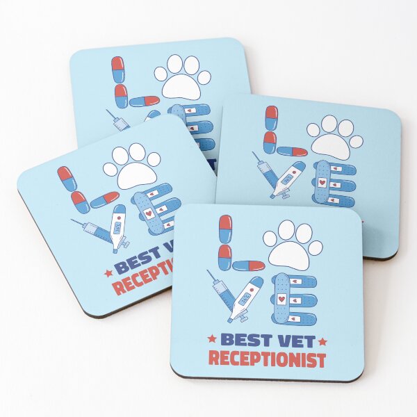 Item preview, Love Best Veterinarian Receptionist designed and sold by MrEddie10.