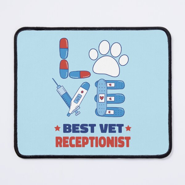 Item preview, Love Best Veterinarian Receptionist designed and sold by MrEddie10.