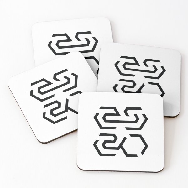 Item preview, Abstract hexagonal geometric logo: Fat Cat Records 2520 designed and sold by SnedLab.
