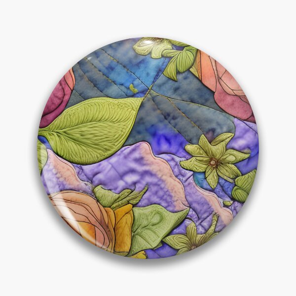 Item preview, Simulated Quilt Floral Pattern designed and sold by Sweet  Zoe Shop.