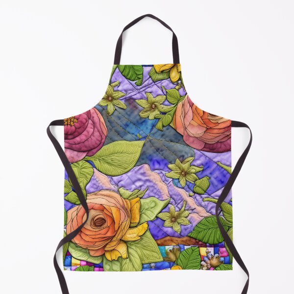 Item preview, Simulated Quilt Floral Pattern designed and sold by Sweet  Zoe Shop.