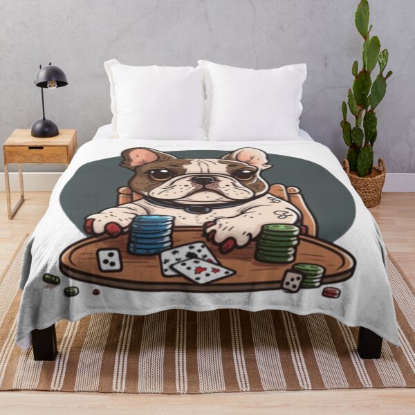 Item preview, Frenchie playing Poker French Bulldog  designed and sold by PetsEnough.