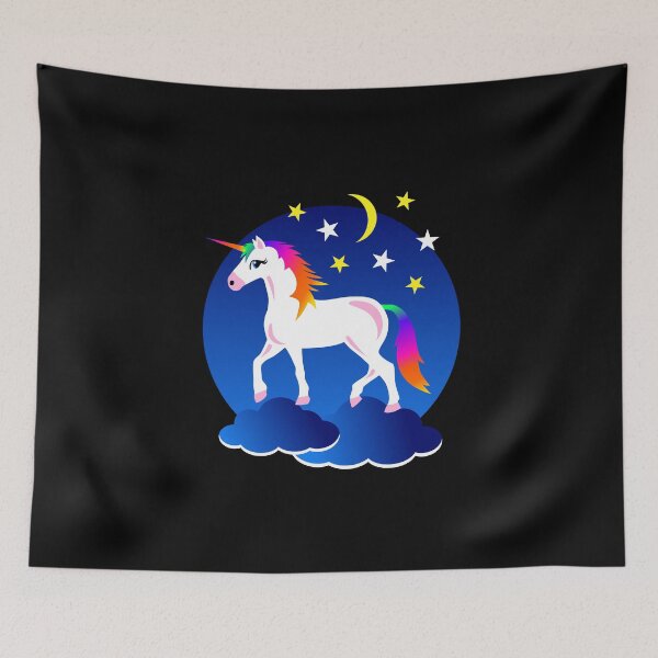 Item preview, Unicorn under the starry sky designed and sold by ajkbilder.