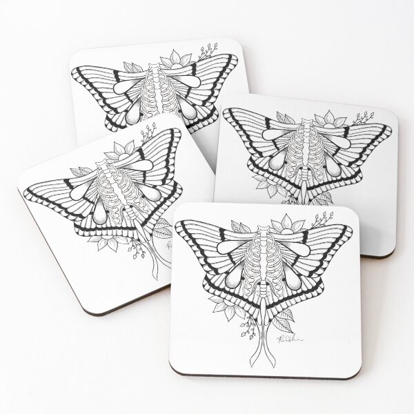 Item preview, Floral Winged Ribcage designed and sold by RNHArtwork.