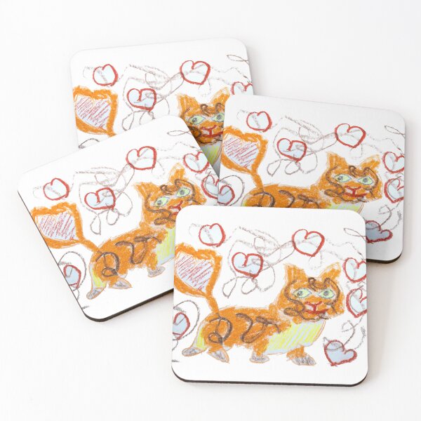 Item preview, Cat in love with heart tail designed and sold by MadeBySicilian.
