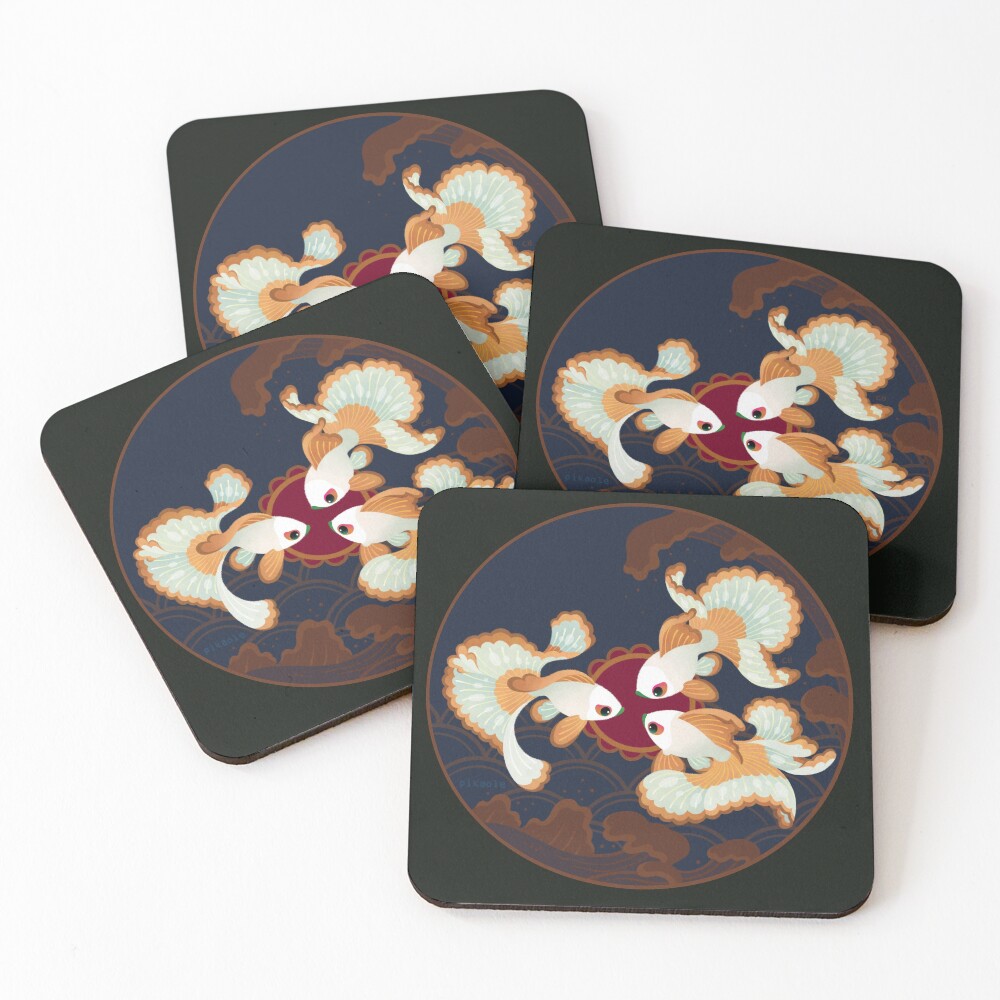Three Tosakins Coasters (Set of 4)