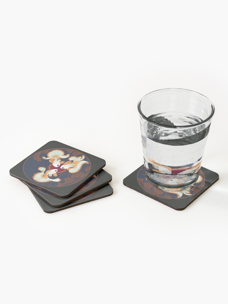 Alternate view of Three Tosakins Coasters (Set of 4)