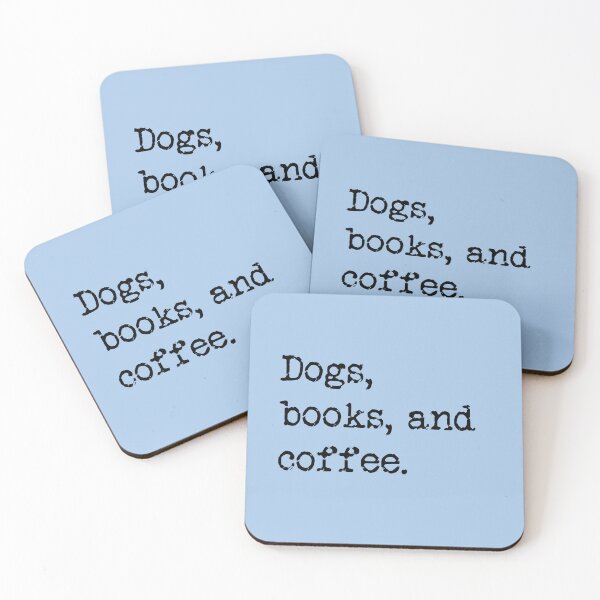 Item preview, Dogs, Books, and Coffee designed and sold by Thinklings.