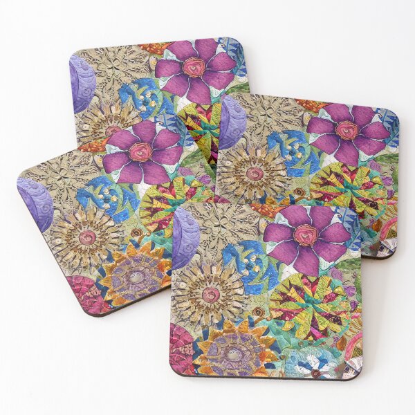 Item preview, Abstract Flowers Quilt Inspired Pattern designed and sold by Sweet  Zoe Shop.