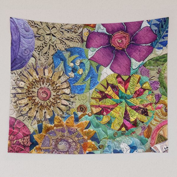 Item preview, Abstract Flowers Quilt Inspired Pattern designed and sold by Sweet  Zoe Shop.