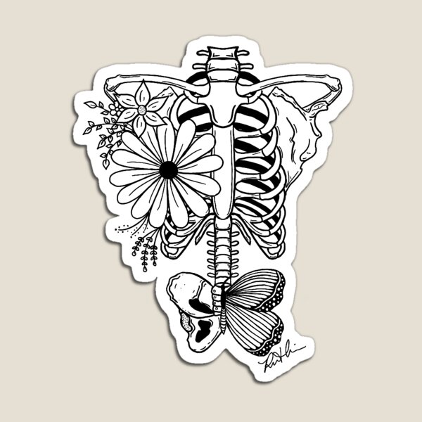 Item preview, Floral Ribcage designed and sold by RNHArtwork.