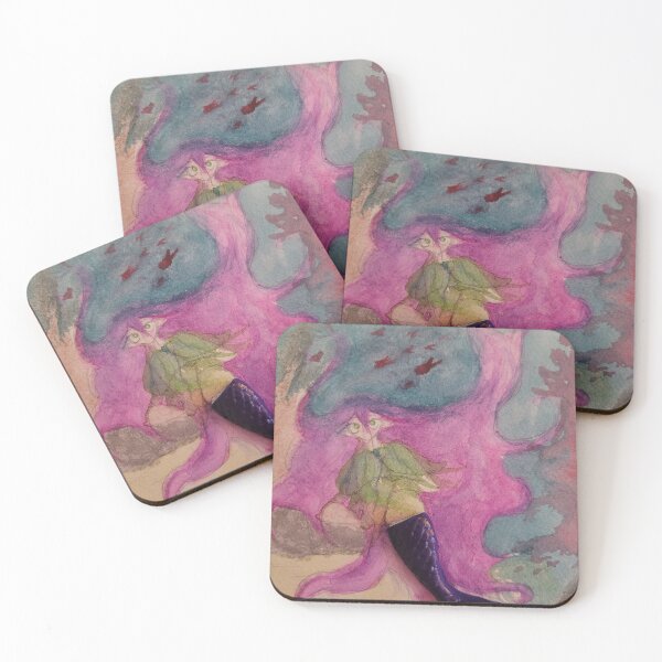 Item preview, Watercolor Mermaid Print And Others designed and sold by nhitori.