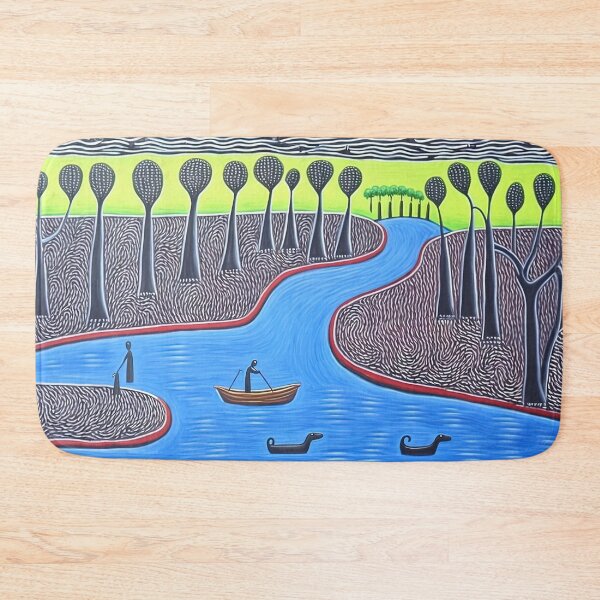 Item preview, Okavango River in Botswana warli painting designed and sold by artyficial-.