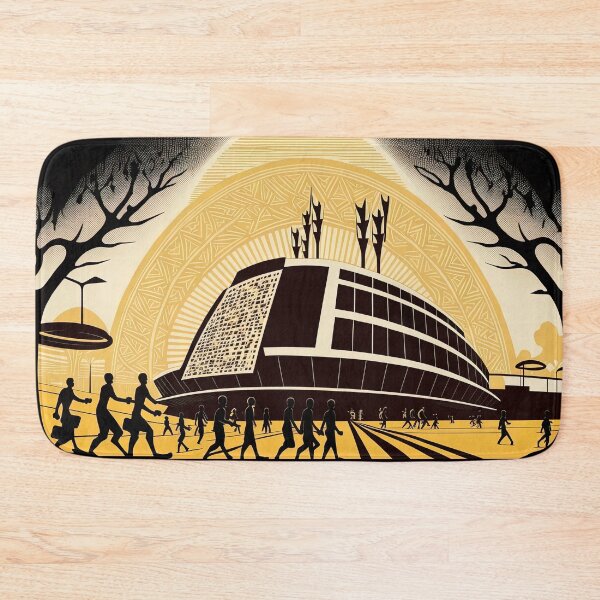 Item preview, Ouagadougou in Burkina Faso People warli painting designed and sold by artyficial-.