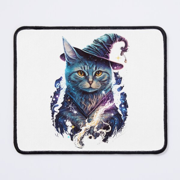 Item preview, Feline Familiar Purple Cat Witch designed and sold by BobilandStore.