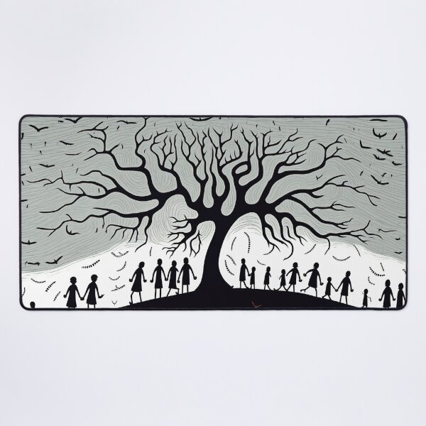 Item preview, People Seeing a Bad Omen warli painting designed and sold by artyficial-.