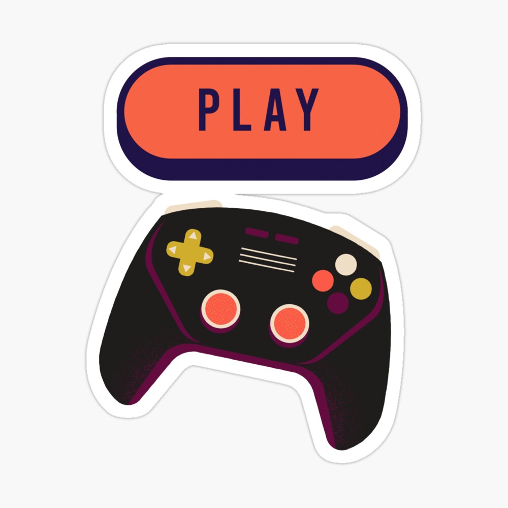 Play Game' Sticker | Spreadshirt