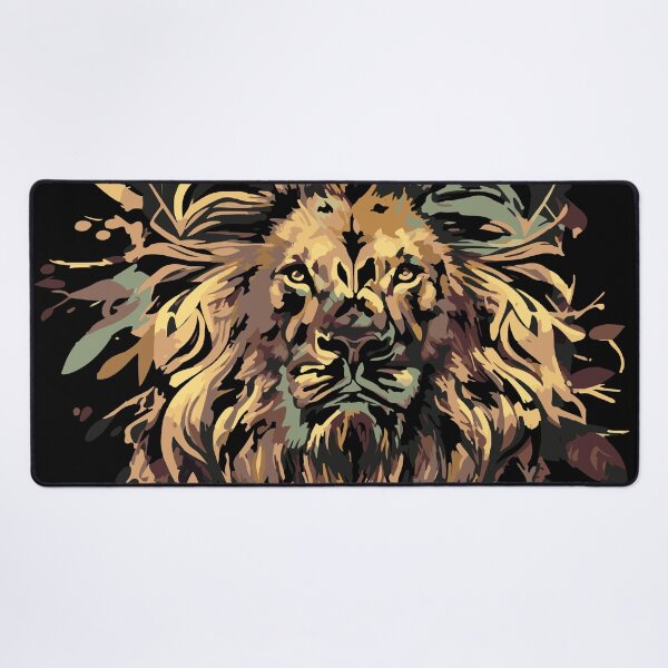 Item preview, Lion face with dark design for lion lovers designed and sold by HBWOLFARTS.