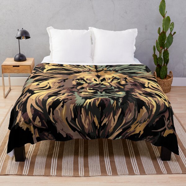 Item preview, Lion face with dark design for lion lovers designed and sold by HBWOLFARTS.