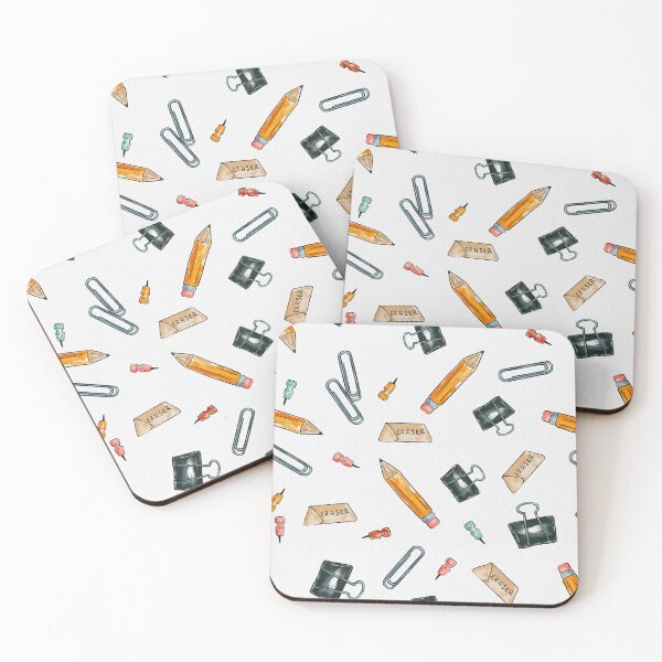 Item preview, Stationary Supplies Watercolor Pattern designed and sold by Farissa Designs.