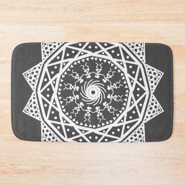 Item preview,  Indian Traditional Art - Warli Tribal Art Rangoli  - Grey tile designed and sold by ShreecreatE.