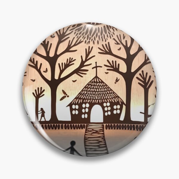 Artikelvorschau, village tribe dancing warli painting entworfen und verkauft von artyficial-.