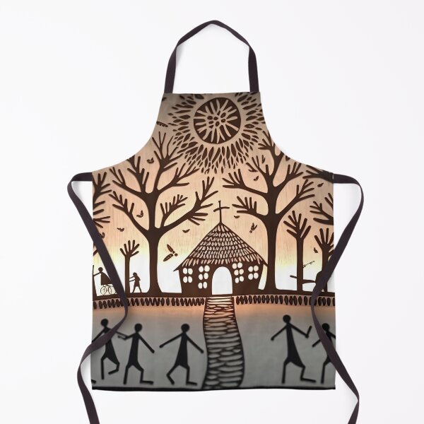 Item preview, village tribe dancing warli painting designed and sold by artyficial-.