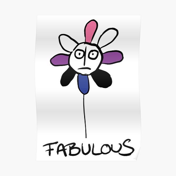 Pride Flower ist fabelhaft - Genderfluid Poster