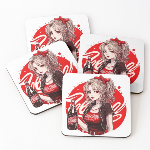 Item preview, Anime Girl Coca Cola Parody designed and sold by NanarodsDesign.