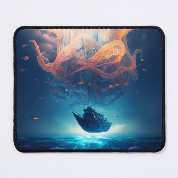 Item preview, Fantasy Giant Jellyfish designed and sold by elnixart.