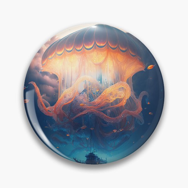 Item preview, Fantasy Giant Jellyfish designed and sold by elnixart.