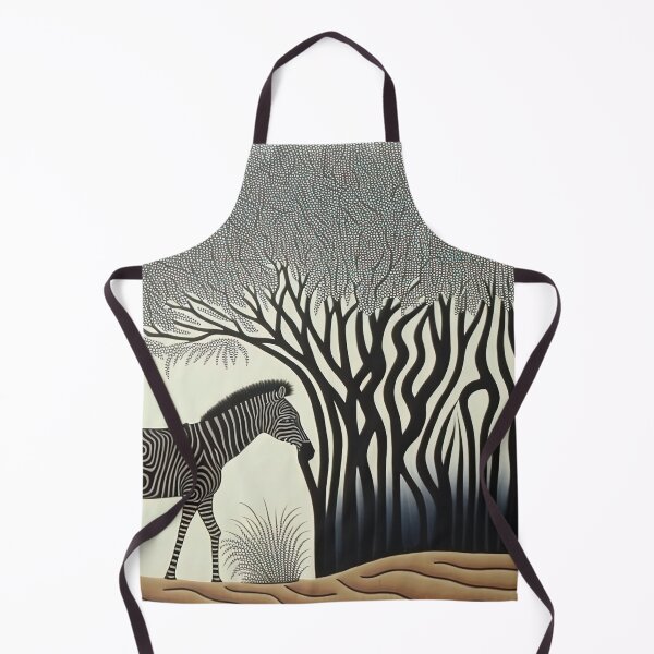 Item preview, zebra hiding in the savannah warli painting designed and sold by artyficial-.