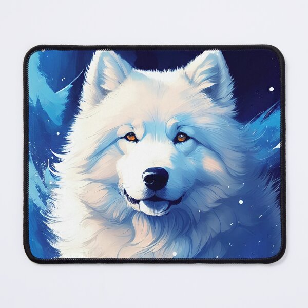 Item preview, Samoyed Sammy Pet Dog Digital Print Digital Art Watercolor Oil Painting Watercolour Portrait Wall Art designed and sold by William A. McCarthy.