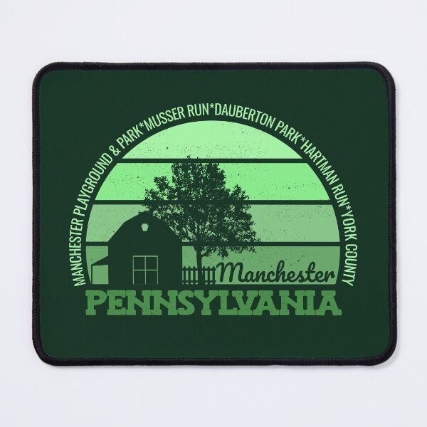 Item preview, Manchester Pennsylvania Sunset Retro Vintage Local Pride Logo designed and sold by CRHPOD20.