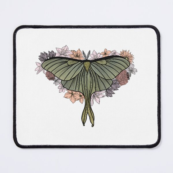 Aperçu de l'œuvre Papillon lunaire floral créée et vendue par RNHArtwork.