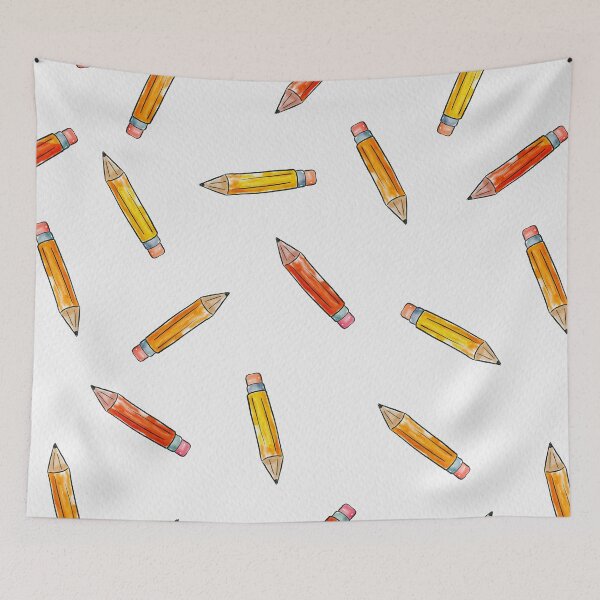 Item preview, Stationary Pencils Watercolor Pattern designed and sold by Farissa Designs.