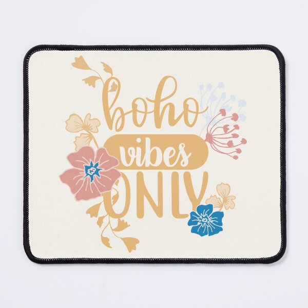 Item preview, Boho Vibes Only. Quote and Floral Simple Boho Pattern. designed and sold by LotusBlanc.