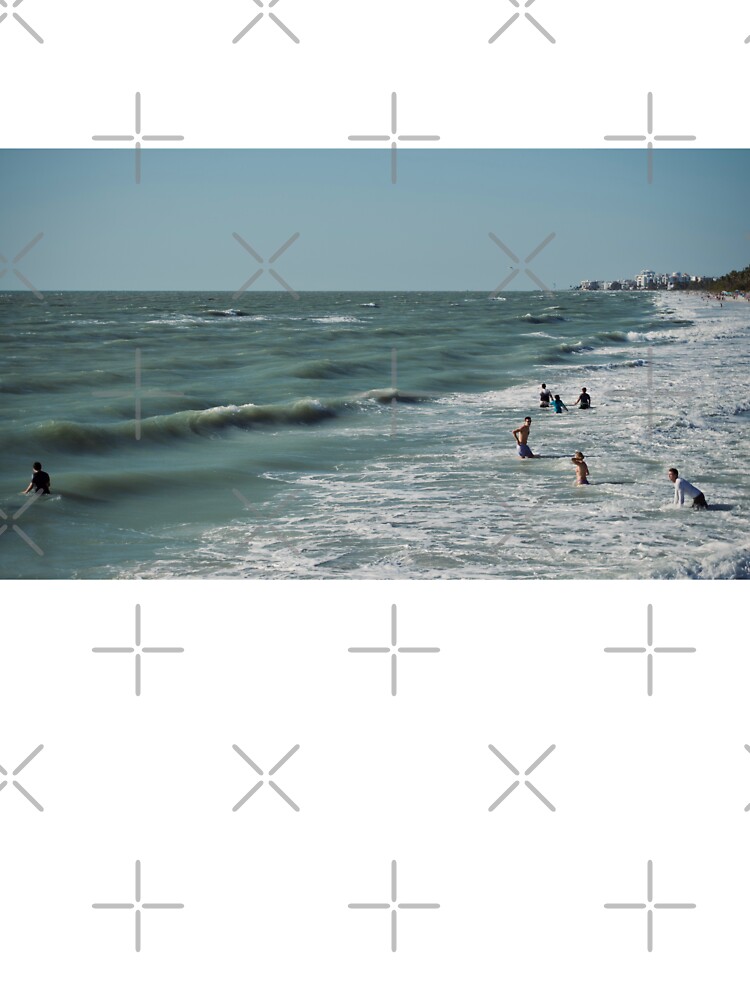 Thumbnail 4 of 4, Boxy T-Shirt, NAPLES FLORIDA BEACH OCEAN PIER designed and sold by teruyalab.