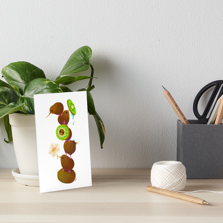 Kiwi Art Board Print