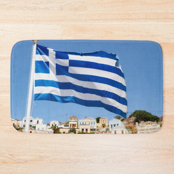 Item preview, Flag of Greece on Symi Island designed and sold by Sasas Design.
