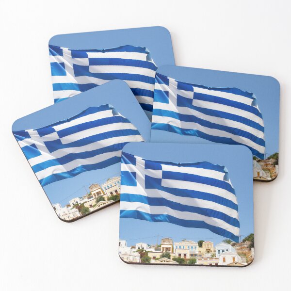 Item preview, Flag of Greece on Symi Island designed and sold by Sasas Design.