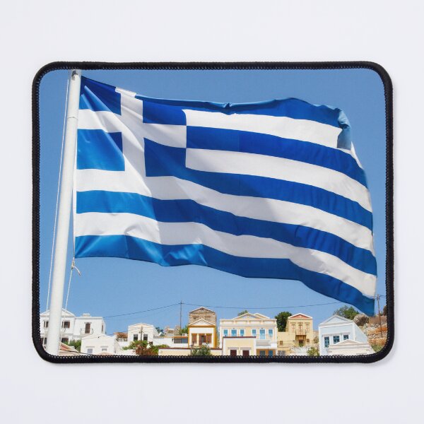 Item preview, Flag of Greece on Symi Island designed and sold by Sasas Design.