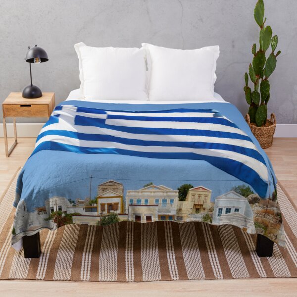 Item preview, Flag of Greece on Symi Island designed and sold by Sasas Design.
