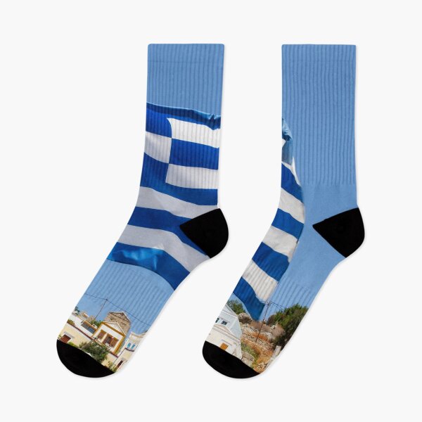 Item preview, Flag of Greece on Symi Island designed and sold by Sasas Design.