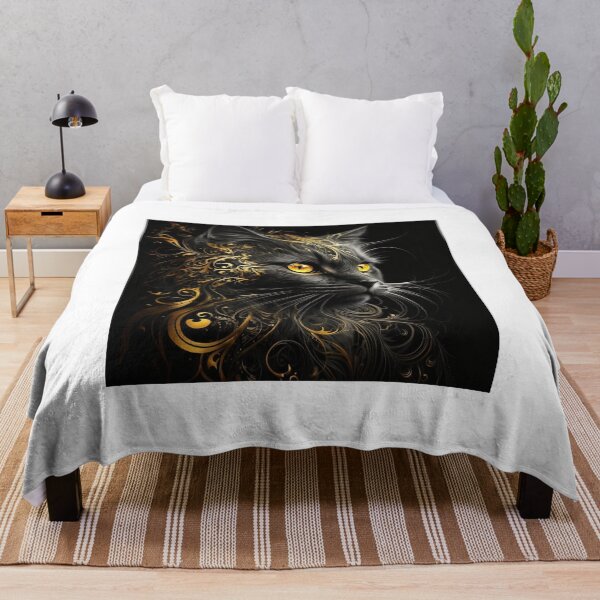 Item preview, Fantastic whimsical black cat designed and sold by XCentric00.