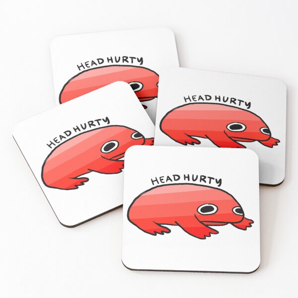 Item preview, Head Hurty | My Head Hurts Red Gradient Frog, Frog Stickers, Headache Survivor designed and sold by iristocat.